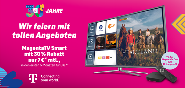 Monatsangebot: MagentaTV, Details siehe Fußnote unten