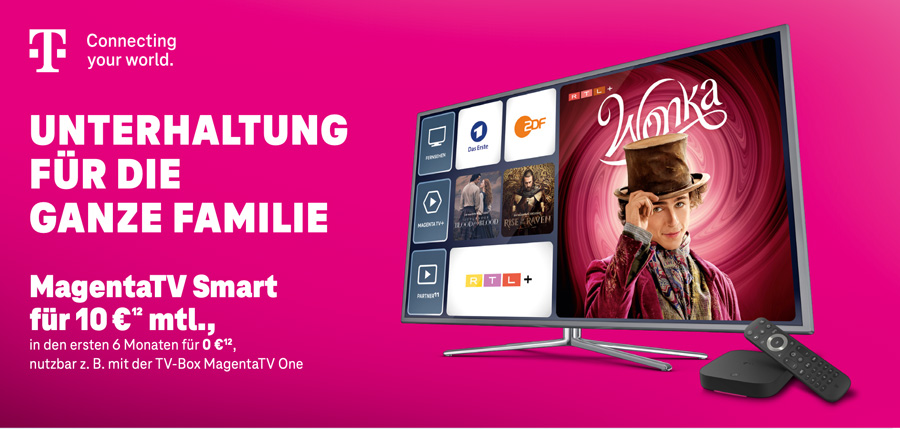 Monatsangebot: MagentaTV Smart, Details siehe Fußnote unten