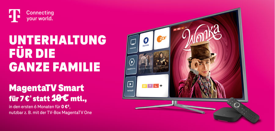 Monatsangebot: MagentaTV Smart, Details siehe Fußnote unten