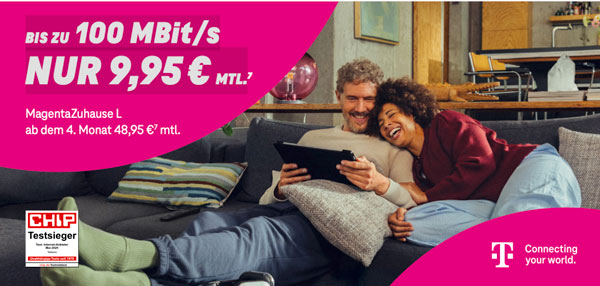 Monatsangebot: MagentaZuhause, Details siehe Fußnote unten
